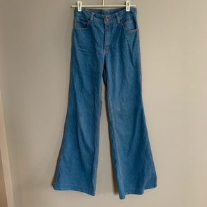 On Time Vintage 70s Bell Bottoms Jeans 28 Waist